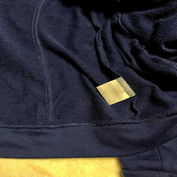 ModCloth Asymmetrical Unstructured Blazer Women's L Navy Jacket Modern Zipper - Picture 4 of 9